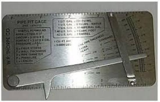 Picture of Pit Gage and Pipe Thickness Gage By W. R. Thorpe