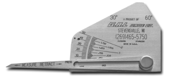 Picture of G.A.L. Gage, Cat #9C, Skew-T Fillet Weld With Calculator